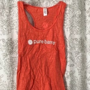 Pure Barre orange/mango tank